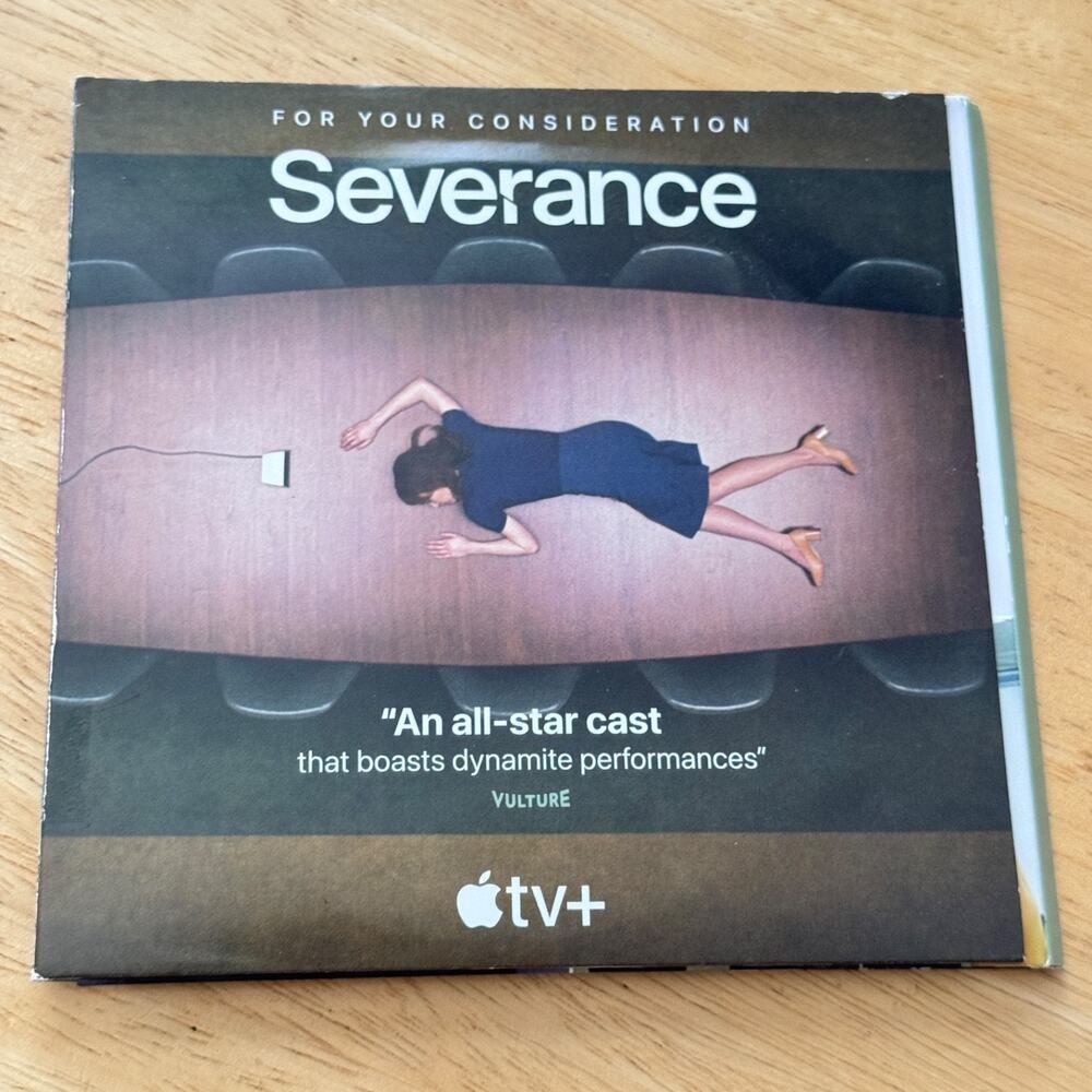 SEVERANCE Season 1 Complete 2022 DVD Promo Award Screener Apple TV 3 Disc Set EX